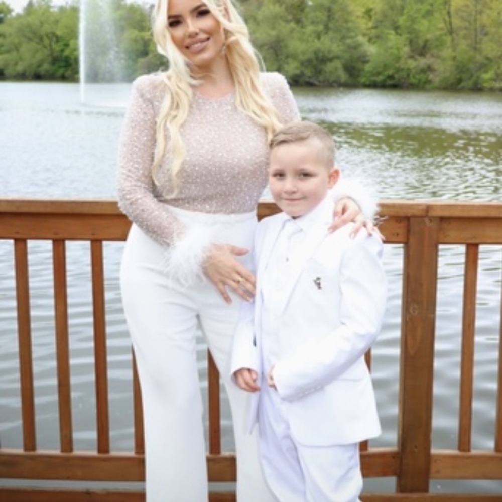 Nadine Merabi Elegant White Women's Jumpsuit - Picture 2 of 3